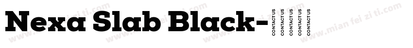 Nexa Slab Black字体转换